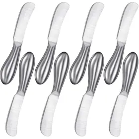 Knife-5562 Mudder 8 Piece Stainless Steel Butter Knives Cheese