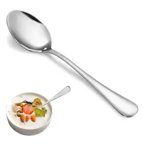 Mutnitt 191893065952 Teaspoon Set 16 Piece 6.7 Inch Spoons Silverware Premium Food Grade 18/10 Stainle
