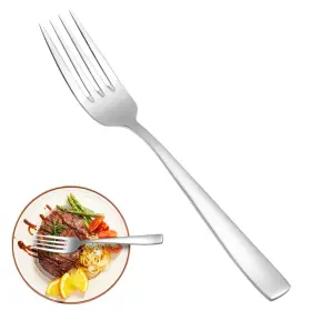 Mutnitt 738632288106 16 Piece Dinner Forks Set Food Grade Extra-fine Stainless Steel Dessert