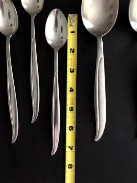 Nst58 N.s.c.o. Stainless Flatware 12 Pc Ice Tea Spoons Serving Ladle Cocktail #3