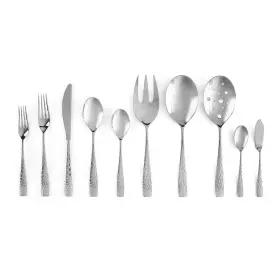 Mt1364 Namb Nambe Dazzle 45-piece Flatware Set Service For 8 Plus Butter Knife Sugar Spo