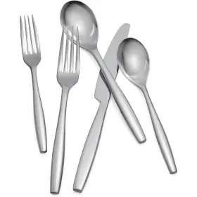 89442068 Nambe Aidan 45 Piece Flatware Set 18/10 Mirror Stainless Steel Silverware #2