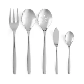 Mt1766 Nambe Aidan 18/10 Stainless Steel 5pc. Hostess Set