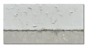 Nkhb002 Nankai 782924113928 Hand-painted Grey And White Minimalist Oil 60 Inch L X 30 W
