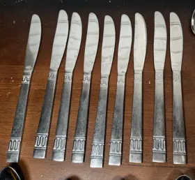 Nts50 National Vintage Stainless Flatware Lot Of 63 Pcs #2