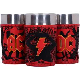 B6638b24 Nemesis Now Acdc Logo Set Of 3 Shot Glass 8.7cm Resin Official Mercha