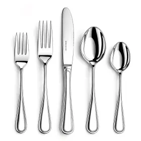 Nice Kitchen 673926892396 Silverware Set For 8 40 Pieces Premium Stainless Luster Silver