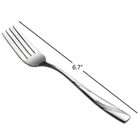 Nicesh 742920719494 16 Pcs Stainless Steel Dessert Forks 6.7 Inch Fork Set For Dining Table Serving #3