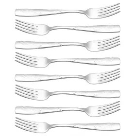 Nicesh 742920719500 16piece Stainless Steel Dinner Forks 8.19inch Kitchen Silverware