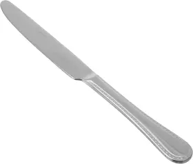 2234-12k Nobrand Stainless Steel Dinner Knives With Pearled Edge Pack Of 12 Silver