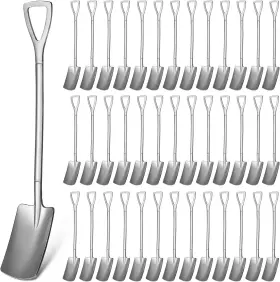 Nobrand 550023418387 100 Mini Shovel Spoons 6.1 Inch Stainless Steel For Dessert Coffee Ice Cream