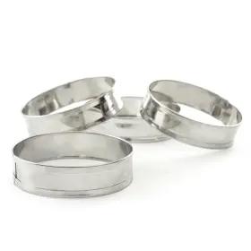 3776 Norpro Stainless Steel English Muffin Rings 3.5-inch Set Of 4