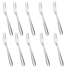 Oikejias 661631130124 Mini Dessert Forks 10 Pack Stainless Steel Appetizer For Fruit Cocktail