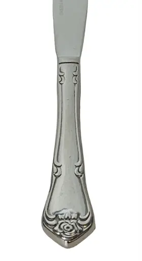 070050 Oneida Silver Arbor Rose True Stainless Glossy Flatware Hollow Dinner Knife #3