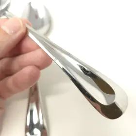 Oneida 072180731432 Sand Dune Glossy 2 Serving Spoons - All Handle #3
