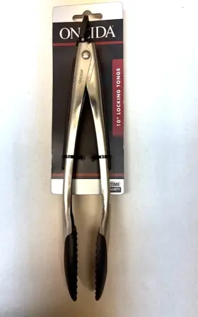Oneida 073287074828 10 Inch Locking Tongs - New