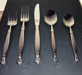 Oneida 078737129059 Act I Stainless Flatware 5 Pieces Place Setting Model 2 580 005a #3
