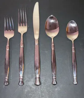 Oneida 078737129059 Act I Stainless Flatware 5 Pieces Place Setting Model 2 580 005a