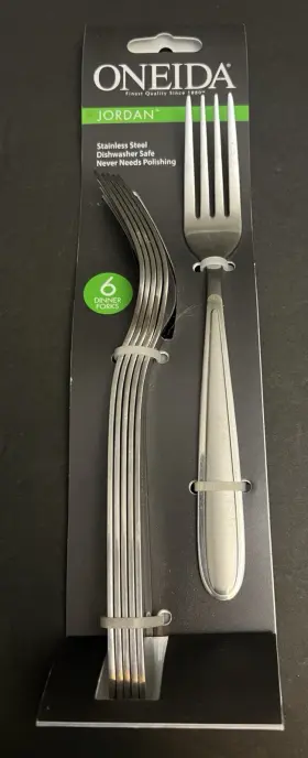 Oneida 078737139201 Peninsula Castle Jordan Laura Stainless Dinner Forks Set Of 6 Six New