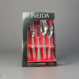 Oneida 078737177265 New In Box Retired Tranquility Stainless Steel 20 Piece Flatware Set