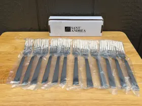Oneida 078737193173 Santft Andrea Stainless Steel Elevation Dessert/salad Forks Set Of 12 By