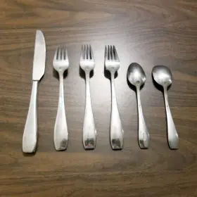 Oneida 078737201472 Lagen 6 Piece Flatware Set Knife Dinner Fork Teaspoon Sugar Spoon Lot #2