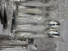 Oneida 078737639169 Unity - 14 Unused Pieces Of Glossy Stainless Flatware Discontinued 2005 #3