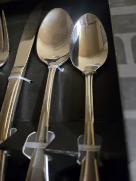 Oneida 078737856696 Satin Sand Dune Flatware 45pcs Set Serves 8 New In Box #3
