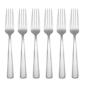 Oneida 079363004086 Aptitude Everyday Flatware Dinner Forks Set Of 6 18/0 Stainless Steel Silv