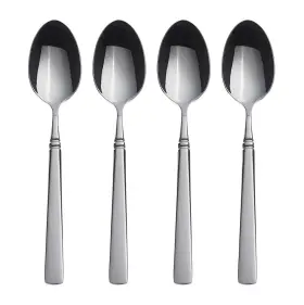 Oneida 079363013132 Easton Fine Flatware Teaspoons Set Of 4 18/10 Stainless Steel Silverware