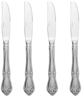 Oneida 079363013156 Chateau Fine Flatware Dinner Knives Set Of 4 18/10 Stainless Steel