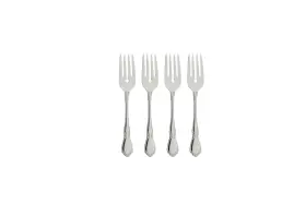 Oneida 079363013170 Chateau Fine Flatware Set 18/8 Stainless Of 4 Salad Forks
