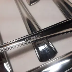 Oneida 079363014108 18 Pc Lot Cella Stainless Dinner Salad Forks Soup Spoons Teaspoons #2