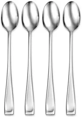 Oneida 079363017765 Silverware Set Moda Fine Flatware 4-piece Iced Teaspoon Service For 4