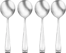 Oneida 079363017772 Moda Fine Flatware Soup Set Of 4 Spoon Stainless