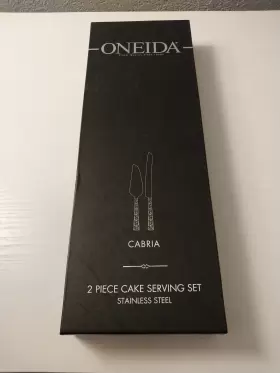 Oneida 079363020642 Cabria 2 Piece Cake Server Set Stainless Steel In Box #2