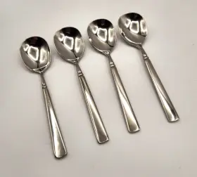 Oneida 079363148360 Easton 18/10 Stainless Steel Round Bowl Spoons 6.25 Inch Set Of Four
