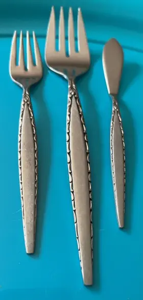 090824-ole-l-ph Oneida Community Venetia Ss Flatware Serving Fork Butter Spreader Salad