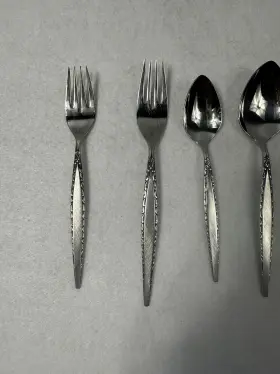 12445 Oneida 5 Pc Community Stainless Venetia Vintage Flatware Set Fork Spoon Knife #2