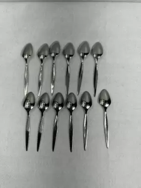 14536 Oneida Community Stainless Flatware Tea Spoon Vintage 12 Pieces #2