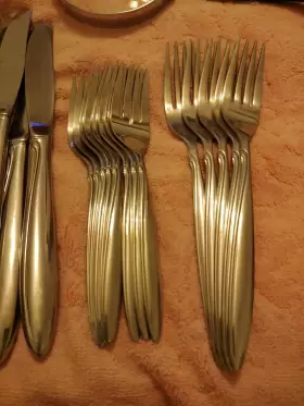 1881 Oneida Stainless Steel Rogers Ltd Flatware 49 Pieces Set For 5 Plus Extra #3