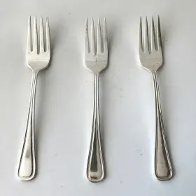 1910 Oneida Silverplate Columbia Regis Salad Fork Rogers Flatware 3pc Set