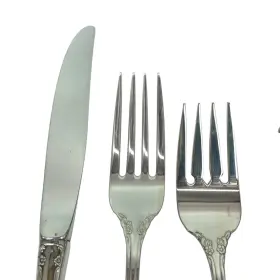 2-766 Oneida Dover Stainless Flatware Set 5 Pc Salad Dinner Fork Teaspoon Soup Spoon D #2
