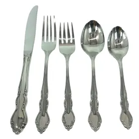 2-766 Oneida Dover Stainless Flatware Set 5 Pc Salad Dinner Fork Teaspoon Soup Spoon D