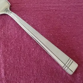219992 Oneida Amsterdam Stainless Flatware 2 Salad Forks 7 1/8 Inch Glossy Frosted Accent #2