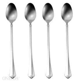 Oneida 2273004h Silverware Set Juilliard Fine Flatware 4-piece Iced Teaspoon Service Fo