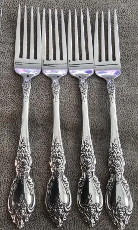 2285004a Oneida Wordsworth Stainless Steel Dinner Fork Set Of Four