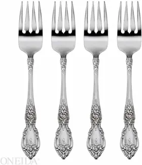 2285004b Oneida Wordsworth Everyday Salad Forks 18/0 Stainless Steel Set Of 4 Silver