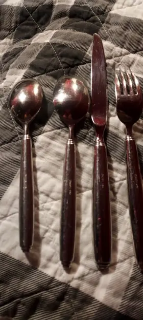 2535005ba Oneida 5 Piece Fine Flatware Set Stainless Steel #3