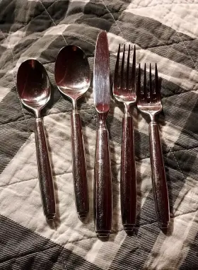 2535005ba Oneida 5 Piece Fine Flatware Set Stainless Steel